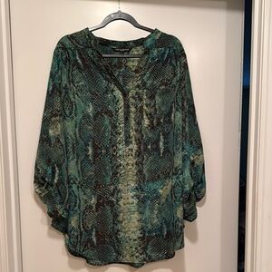 Zac & Rachel Green and Blue Tunic